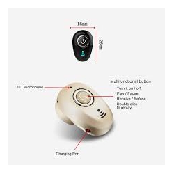 Mini niewidoczne prawdziwe bezprzewodowe słuchawki z redukcją szumów słuchawki z Bluetooth zestaw głośnomówiący zestaw słuchawkowy Stereo TWS wkładka